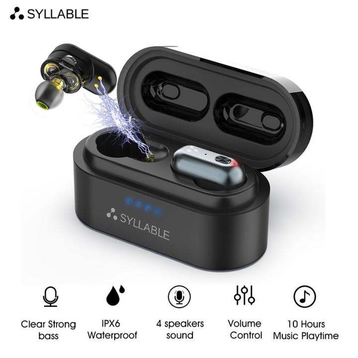 original-syllable-s101-tws-bass-earphones-wireless-headset-noise-reduction-syllable-volume-control-earbuds-bluetooth-compatible