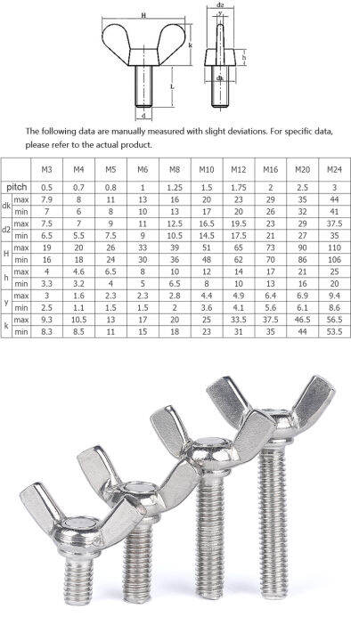 5-10pcs-304-stainless-steel-thumb-wing-hand-bolt-screw-m3-m4-m5-m6-6-hand-tighten-screws-butterfly-bolt-wing-thumb-screw