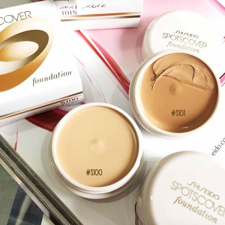 shiseido-spotscover-foundation-20g-s101-ผิวคล้ำ-ผิวสองสี