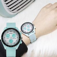 【July】 Fashionable silicone sports style student watch wristwatch unisex multi-scale personality dial male