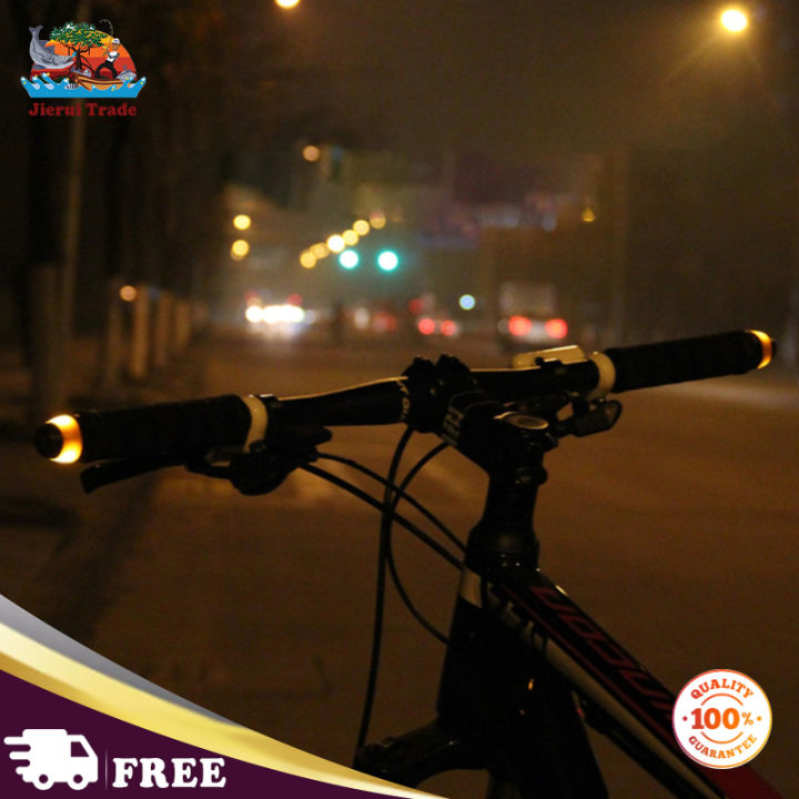 jierui-ไฟ-led-ปลายราวมือจับจักรยาน1คู่สัญญาณเลี้ยวคงที่สำหรับจักรยานเหมาะกับทุกจักรยานถนน