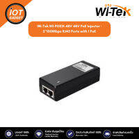 Wi-Tek WI-POE31-48V 48V PoE Injector · 2*100Mbps RJ45 Ports with 1 PoE