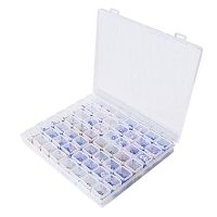 【hot】∈✟☜  56 Girds Transparent Plastic Storage for Terminal Small Component Jewelry Bead Pills Organizer