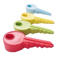 （HOT NEW）ที่กั้นประตูซิลิโคนปลอดสารพิษ Key1Pc KeychainKidFinger SafetyDoor Stop Doorstop Wedge