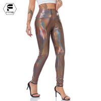 Fittoo bronzing Leggings สำหรับผู้หญิงเอวสูงออกกำลังกายกางเกงโยคะผู้หญิงตะเข็บกางเกงเซ็กซี่บางยืดหยุ่นกางเกงดินสอชิน. เสื้อผ้า...