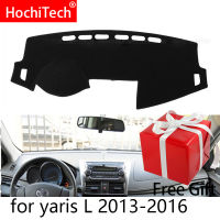 For Toyota Yaris L 2013 2014 2015 2016 Right and Left Hand Drive Car Dashboard Covers Mat Shade Cushion Pad Carpets Accessories