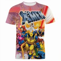 New Disney T-Shirts X-Men Cartoon Anime 3D Print Streetwear Men Women Casual Fashion Oversized T Shirt Kids Boys Girls Tees Tops