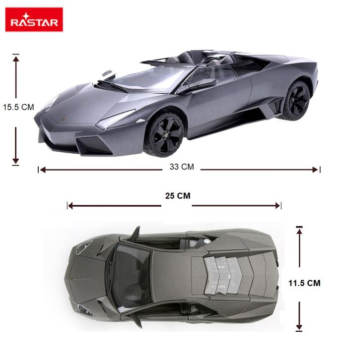 รถบังคับวิทยุ-rastar-no-42300-lamborghini-reventon-roadstar-rastar-อัตราส่วน-1-14-แบบจำลองที่เหมือนจริงมากซึ่งทำมาจากรถรุ่นต่างๆ-ที่รู้จักกันดี