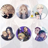 【CC】 Anime Revengers Costume Badge Pins Manjiro Sano Hanemiya Kazutora Ran Haitani Keisuke Baji Mikey Matsuno Chifuy Brooches