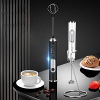 Electric Milk Frother Beater Coffee Handheld USB Charging Quick Whipped Cream Egg Whites Chocolate Stirrer Portable Kitchen Tool