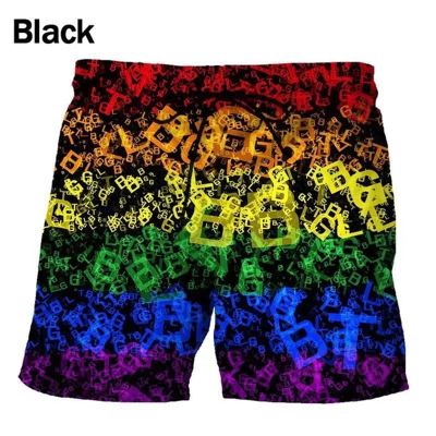 New LGBT Rainbow 3d Printed Shorts Street Fashion Colorful Beach Shorts Casual Comfort Swim Skateboard Sports Short Pants Unisex