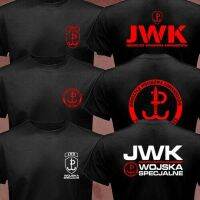 JWK Jednostka Wojskowa เสื้อคอตตอนท็อปส์ซูคอรอบใหม่เสื้อทีเชิ๊ตสุดเจ๋งเสื้อยืดผู้ชายใส่ได้ทั้งผู้ชายและผู้หญิงสไตล์ Xs-3xl