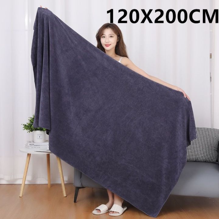 120X200cm bath towel, extra-large microfiber bath towel, thick