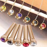 ：《》{“】= 6 Pieces/Lot Guitar Strings Nail Metal Acoustic Guitar Bridge Pins Brass Guitar Strings Fixed Cone String Pins String Nails