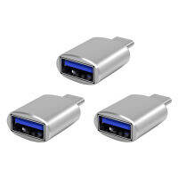 3ชิ้นอะแดปเตอร์ OTG โทรศัพท์ชาร์จข้อมูลซิงก์ USB 3.0ตัวเมียถึงหัวต่อตัวผู้ Type-C