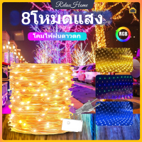 3Mx2M Fairy Light กลางแจ้งฝนดาวตก Led ไฟสายฝนสำหรับตกแต่งสวนกันน้ำต้นคริสต์มาสตกแต่งม่านแสง【RelaxHome】