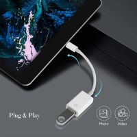 [HOT TALQQQWWEGE 583] 3.0 USB สำหรับ iPhone 12 11 8 XR Pro MAX iPad OTG Adapter 2.0 USB OTG Data Sync Cable USB Flash Drive Mouse Keyboard OTG Converter