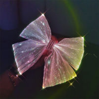 New Glowing Hairpin Hair Decoration Korean Version Of The Light Spring Clip Net Red -Emitting Bow