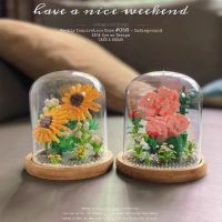 Preserved Flower Building Blocks Bouquet Compatible with Lego Micro Particles Puzzle Assembled Toy Girls Cute Gift Creative Ornament Music Box toys