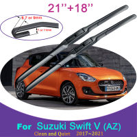 for Suzuki Swift V (AZ) 2017 2018 2019 ~ 2021 Rubber Wiper Snow Scraping Frameless Front Windshield Brushes Car Accessories