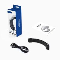 Black Loudspeaker External Speaker Helmet Speaker Audio Interface Type-C Charging Portable Replacement Stereo External Amplifier for PSVR2 3.5mm