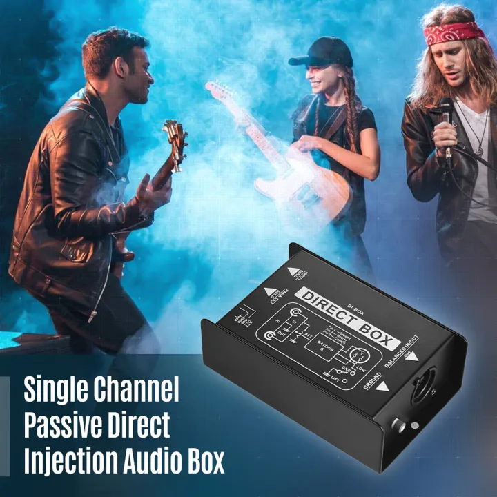 Professional Single Channel Passive DIBox Direct Injection Audio Box