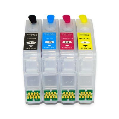 34 34XL T3471-T3474 Refillable Ink Cartridge With ARC Chip For Epson Workforce Pro WF-3720 WF-3725 Printer