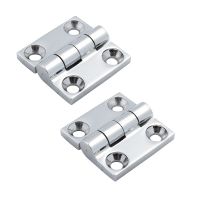 2PCS 316 Stainless Steel Butt Hinge With 4 Holes 38mm 50mm Mirror Polish Heavy Duty Marine Boat Hardware Hinges Accessories