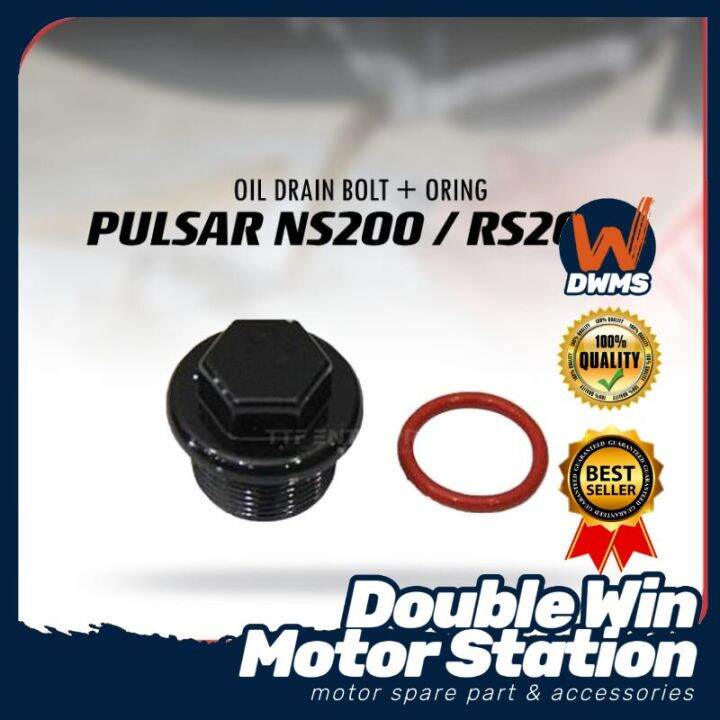 MODENAS PULSAR NS200 / RS200 OIL DRAIN BOLT + ORING Lazada