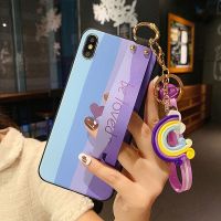 {Taoyitao} เคสที่วางโทรศัพท์สายรัดข้อมือมีสไตล์สำหรับ HUAWEI P30 P20 P40 P50 Pro Nova 7i 6SE 5i Mate 20 30 40 Lite Psmart Z ฝาครอบ Y9 Funda