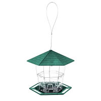 Outside Wild Bird Feeder Squirrel Proof Leakproof Hangings Birds Feeders With Roof &amp; Lanyard Garden Decoration Feeder For Wild