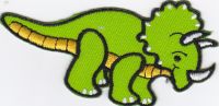 iron on patch Embroidery cute Dinosaur 9x5 cm ไดโนเสาร์ ตัวรีด เย็บติดผ้าประเทศไทย โลโก้ปัก มีกาวสำหรับรีด ตกแต่งเสื้อผ้า