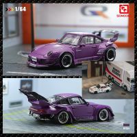 อาวุธข้างถนน SW 1:64 RWB โมเดลหล่อโลหะชุดรถบรรทุกสูงต่ำ TW LBWK RWB 993สีขาวแบบจำกัด