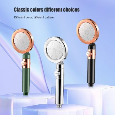 New Style High Pressure Shower 3 Modes Adjustable One-key Stop Water Saving Eco Shower Bathroom Accessories Showerheads