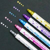 【CC】 5pcs Dot Metallic Glitter Set Dual-side Big Highlighter for Paint School F7362