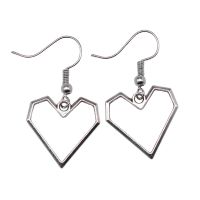 Love Heart Earrings Jewellery Making Supplies New Fashion Handmade Jewerly