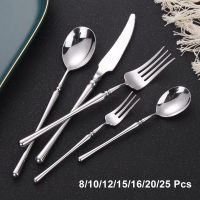 62025 Pieces Gold Cutlery Set Stainless Steel Tableware Fork Spoon Sliver Set Dinnerware Kitchen Accessories