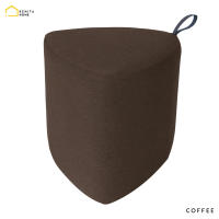 [ส่งฟรี] PEBBLE STOOL  - COFFEE เก้าอี้สตูล เก้าอี้รับแขก ทรงสามเหลี่ยม มีสายหนังประดับ มีให้เลือก 8 สี | Renita Home