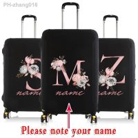 Custom Free Name Luggage Cover Elastic Suitcase Protective Case Trolley 18-32 Inch Travel Luggage Dust Cover Travel Accessories