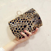 Luxury Crystal Evening Bag Handmade Gold Sequins Rhinestones Women Evening Bags Vintage Satin Lady Party Wedding Clutches Purse