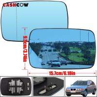 CASHCOW สำหรับ BMW 3 5 Series E46 320i 330i 325 525i 1997-2005ซ้ายขวาประตูด้านข้างปีกกระจกแก้วอุ่นสีฟ้ามองหลัง