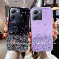 เคสโทรศัพท์ Phone Case เคส VIVO Y36 5G 4G Y02T Y02A Y02 สีสันสดใสแววที่ชัดเจนเต็มไปด้วยดวงดาวท้องฟ้าเคสนิ่ม2023