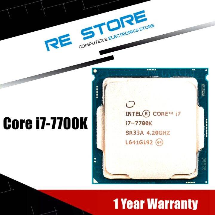 1 Used Intel Core I7-7700K Quad-Core Cpu 4.2Ghz 8-Thread LGA 1151 91W ...