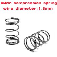 WD 1.8mm Shock Absorbing Pressure Return Compression Cylindrical Helical Coil Backspring Compressed Spring 65Mn Steel