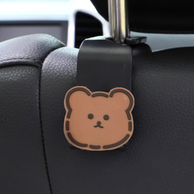 【เฟยตง】🚕🚕กระดิ่งรถลายการ์ตูนเดซี่รูปหมี,ตะขอเก็บของสำนักงานการมีสไตล์ภายในรถตะขอหลังที่นั่งเบาะหลังรถยนต์รูปหมีสตรอเบอร์รี่
