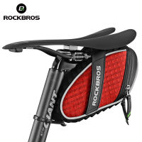 ROCKBROS Cycling Saddle bag Rear Seatpost Bag 3D Shell Rainproof Reflective Bike Bag Shockproof Bicycle Bag MTB Bike Accessories