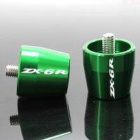 ZZOOI Motorcycle Accessories CNC Handlebar Grips Bar Ends Cap Slide For Kawasaki ZX6R ZX-6R ZX 6R 2000 2001 2002 2003 2004