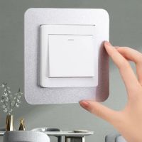 New Simple Anti-Dirty Buckle Type Non-Adhesive Dustproof Switch Protective Cover Outlet Wall Sticker for Home Living Room Decor Wall Stickers  Decals