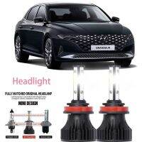 หลอดไฟหน้ารถยนต์ LED LAI 40w 6000k สีขาว สําหรับ Hyundai GRANDEUR (HG) 2011-2023 รับประกัน 10 เดือน