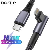 [3C electronic digital] แมวสายฟ้า90องศาสำหรับ Iphone 14 13 12สายชาร์จเร็ว20W Pd Usb Type C Cabel สำหรับที่ชาร์จยูเอสบีipad Iphone 11 Pro Max Xs